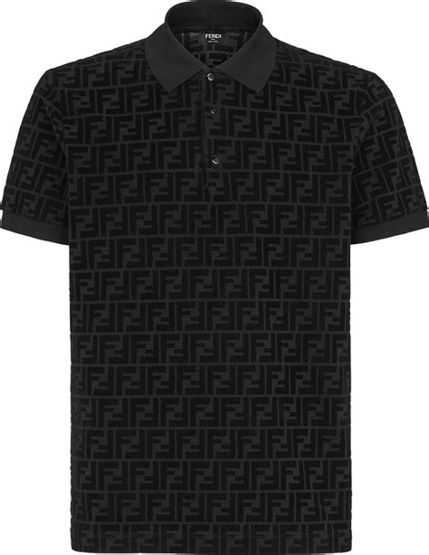 fendi polo black|Fendi polo shirt women's.